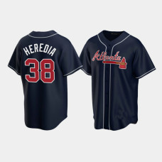 Men's Atlanta Braves Guillermo Heredia Navy Replica Alternate Jersey