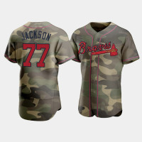 Men's Atlanta Braves Luke Jackson Camo Armed Forces Day Authentic Jersey Men's Atlanta Braves Luke Jackson Camo Armed Forces Day Authentic Jersey