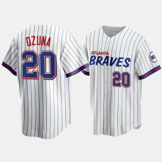 Atlanta Braves Marcell Ozuna White 2021 City Connect Replica Jersey