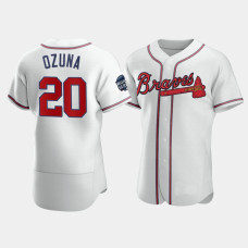 Atlanta Braves Marcell Ozuna White 2021 World Series Authentic Jersey