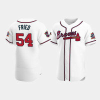 Men's Atlanta Braves #54 Max Fried White 2021 All-Star Game Authentic Jersey Men's Atlanta Braves #54 Max Fried White 2021 All-Star Game Authentic Jersey