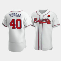 Men's Atlanta Braves #40 Mike Soroka White 2021 Memorial Day Authentic Jersey Men's Atlanta Braves #40 Mike Soroka White 2021 Memorial Day Authentic Jersey