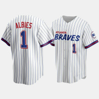 Atlanta Braves Ozzie Albies White 2021 City Connect Replica Jersey Atlanta Braves Ozzie Albies White 2021 City Connect Replica Jersey