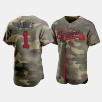 Men's Atlanta Braves Ozzie Albies Camo Armed Forces Day Authentic Jersey Men's Atlanta Braves Ozzie Albies Camo Armed Forces Day Authentic Jersey