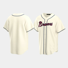 Men's Atlanta Braves Cream Replica 2020 Alternate Jersey