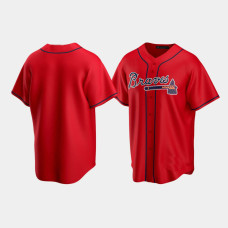 Men's Atlanta Braves Red Replica 2020 Alternate Jersey