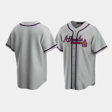 Men's Atlanta Braves Gray Replica 2020 Road Jersey