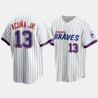 Atlanta Braves Ronald Acuna Jr. White 2021 City Connect Replica Jersey Atlanta Braves Ronald Acuna Jr. White 2021 City Connect Replica Jersey