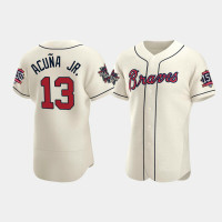 Men's Atlanta Braves Ronald Acuna Jr. Cream 2021 All-Star Authentic Alternate Game Patch Jersey Men's Atlanta Braves Ronald Acuna Jr. Cream 2021 All-Star Authentic Alternate Game Patch Jersey