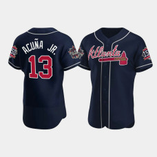 Men's Atlanta Braves Ronald Acuna Jr. Navy 2021 All-Star Authentic Team Game Patch Jersey Men's Atlanta Braves Ronald Acuna Jr. Navy 2021 All-Star Authentic Team Game Patch Jersey