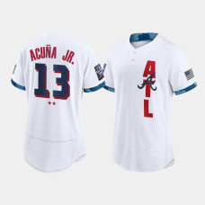 Men's Atlanta Braves Ronald Acuna Jr. White 2021 All-Star Game Authentic Jersey Men's Atlanta Braves Ronald Acuna Jr. White 2021 All-Star Game Authentic Jersey