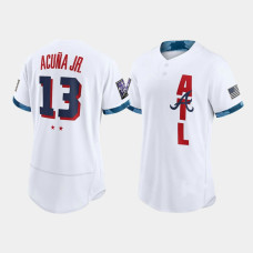 Men's Atlanta Braves Ronald Acuna Jr. White 2021 All-Star Game Authentic Jersey Men's Atlanta Braves Ronald Acuna Jr. White 2021 All-Star Game Authentic Jersey