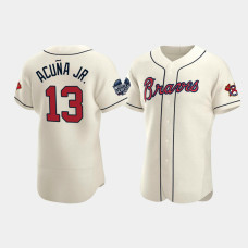 Atlanta Braves Ronald Acuna Jr. Cream 2021 World Series Authentic Jersey Atlanta Braves Ronald Acuna Jr. Cream 2021 World Series Authentic Jersey