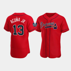 Atlanta Braves Ronald Acuna Jr. Red 2021 World Series Authentic Jersey Atlanta Braves Ronald Acuna Jr. Red 2021 World Series Authentic Jersey