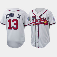 Atlanta Braves Ronald Acuna Jr. White Cooperstown Collection Authentic Jersey Atlanta Braves Ronald Acuna Jr. White Cooperstown Collection Authentic Jersey
