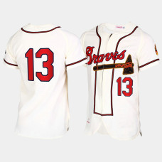 Atlanta Braves Ronald Acuna Jr. Cream Throwback Authentic Jersey Atlanta Braves Ronald Acuna Jr. Cream Throwback Authentic Jersey