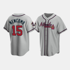 Men's Atlanta Braves Sean Newcomb Gray 2021 All-Star Replica Game Patch Jersey Men's Atlanta Braves Sean Newcomb Gray 2021 All-Star Replica Game Patch Jersey