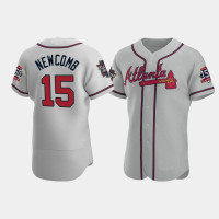 Men's Atlanta Braves Sean Newcomb Gray 2021 All-Star Authentic Road Game Patch Jersey Men's Atlanta Braves Sean Newcomb Gray 2021 All-Star Authentic Road Game Patch Jersey