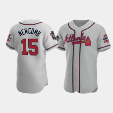 Men's Atlanta Braves Sean Newcomb Gray 2021 All-Star Authentic Road Game Patch Jersey Men's Atlanta Braves Sean Newcomb Gray 2021 All-Star Authentic Road Game Patch Jersey