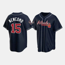 Men's Atlanta Braves Sean Newcomb Navy 2021 All-Star Replica Game Patch Jersey Men's Atlanta Braves Sean Newcomb Navy 2021 All-Star Replica Game Patch Jersey