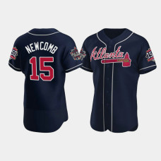 Men's Atlanta Braves Sean Newcomb Navy 2021 All-Star Authentic Team Game Patch Jersey Men's Atlanta Braves Sean Newcomb Navy 2021 All-Star Authentic Team Game Patch Jersey