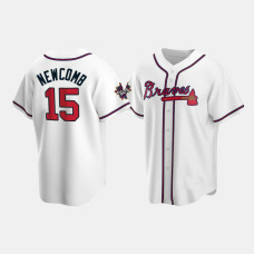 Men's Atlanta Braves #15 Sean Newcomb White 2021 All-Star Game Replica Jersey Men's Atlanta Braves #15 Sean Newcomb White 2021 All-Star Game Replica Jersey
