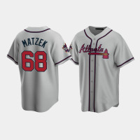 Men's Atlanta Braves Tyler Matzek Gray 2021 All-Star Replica Game Patch Jersey Men's Atlanta Braves Tyler Matzek Gray 2021 All-Star Replica Game Patch Jersey