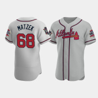 Men's Atlanta Braves Tyler Matzek Gray 2021 All-Star Authentic Road Game Patch Jersey Men's Atlanta Braves Tyler Matzek Gray 2021 All-Star Authentic Road Game Patch Jersey
