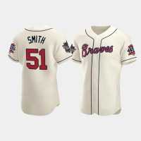 Men's Atlanta Braves Will Smith Cream 2021 All-Star Authentic Alternate Game Patch Jersey Men's Atlanta Braves Will Smith Cream 2021 All-Star Authentic Alternate Game Patch Jersey