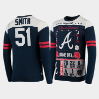 Men's Atlanta Braves Will Smith Navy 2021 Ugly Light-Up Sweater Men's Atlanta Braves Will Smith Navy 2021 Ugly Light-Up Sweater