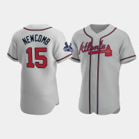 Official Men's Atlanta Braves Authentic Sean Newcomb Gray 2021 World Series Champions Jersey Official Men's Atlanta Braves Authentic Sean Newcomb Gray 2021 World Series Champions Jersey