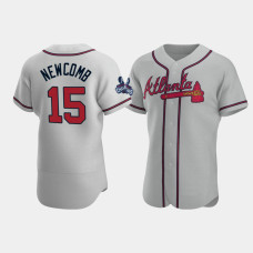 Official Men's Atlanta Braves Authentic Sean Newcomb Gray 2021 World Series Champions Jersey Official Men's Atlanta Braves Authentic Sean Newcomb Gray 2021 World Series Champions Jersey