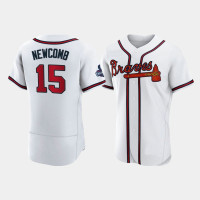 Official Men's Atlanta Braves Authentic Sean Newcomb White 2021 World Series Champions Jersey Official Men's Atlanta Braves Authentic Sean Newcomb White 2021 World Series Champions Jersey