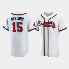 Official Men's Atlanta Braves Authentic Sean Newcomb White 2021 World Series Champions Jersey Official Men's Atlanta Braves Authentic Sean Newcomb White 2021 World Series Champions Jersey