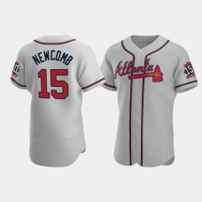 Men's Atlanta Braves World Series Sean Newcomb Gray 150th Anniversary Jersey Men's Atlanta Braves World Series Sean Newcomb Gray 150th Anniversary Jersey