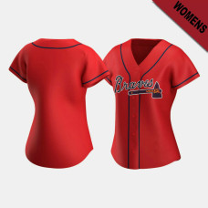 Women's Atlanta Braves Red Replica 2020 Alternate Jersey
