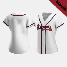 Women's Atlanta Braves White Replica 2020 Home Jersey