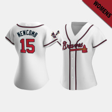 Women's Atlanta Braves #15 Sean Newcomb White 2021 All-Star Game Replica Jersey Women's Atlanta Braves #15 Sean Newcomb White 2021 All-Star Game Replica Jersey