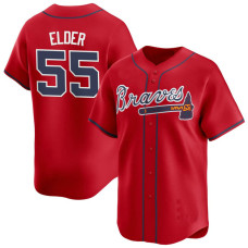 Bryce Elder #55 Atlanta Braves Alternate Jersey – Red Limited