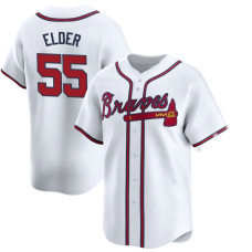 Bryce Elder #55 Atlanta Braves Home Jersey - White Limited