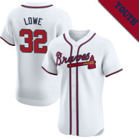 Derek Lowe #32 Atlanta Braves Retired Player Youth Home Jersey - White Elite Derek Lowe #32 Atlanta Braves Retired Player Youth Home Jersey - White Elite