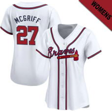 Fred McGriff #27 Atlanta Braves Women's Home Jersey - White Limited