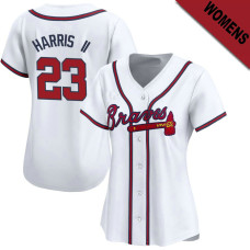 Michael Harris II #23 Atlanta Braves Women's Home Jersey - White Limited