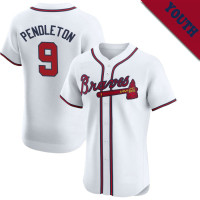 Terry Pendleton #9 Atlanta Braves Retired Player Youth Home Jersey - White Elite Terry Pendleton #9 Atlanta Braves Retired Player Youth Home Jersey - White Elite